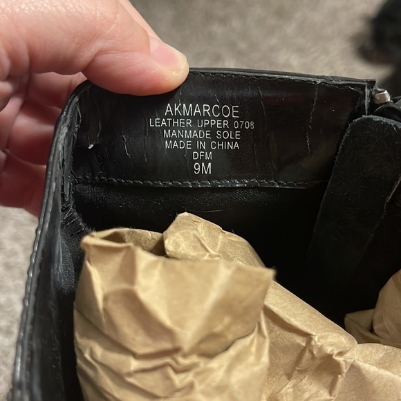 Anne Klein - Black heel dress leather boots - 9 - Picture 6 of 6